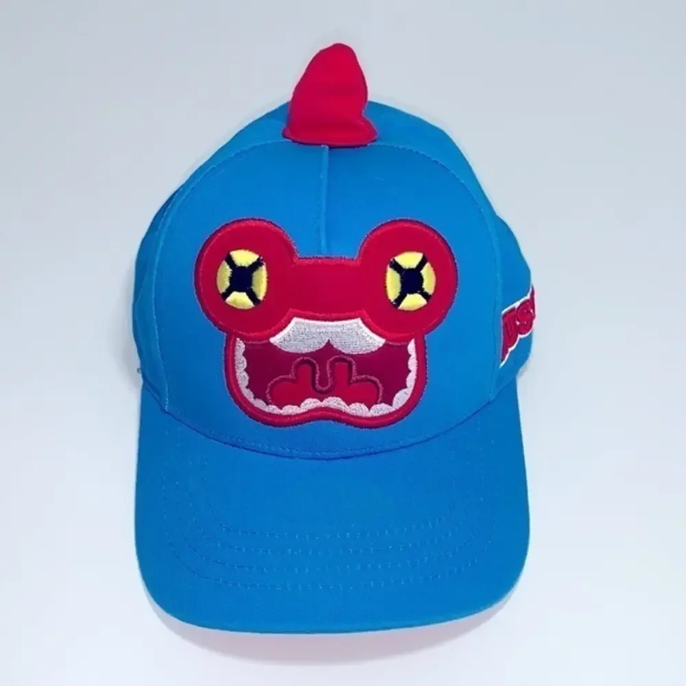 Elstinko Rusty youth hat.  Adjustable baseball hat. Blue &‎ red.  K-pop.